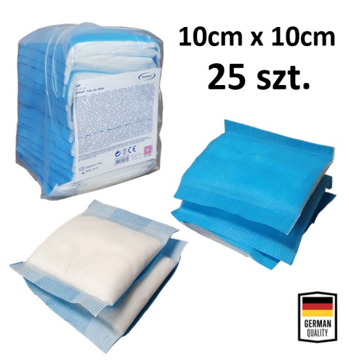 KOMPRESY, VYSOKO ABSORPČNÉ NESTERILNÉ OBVÄZY 10X10
