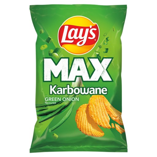 Lay's Max Crispy Crisps zelená cibuľka 120 g