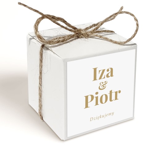 Darček vďaky Wedding 2 PERS fondán. VZORKY
