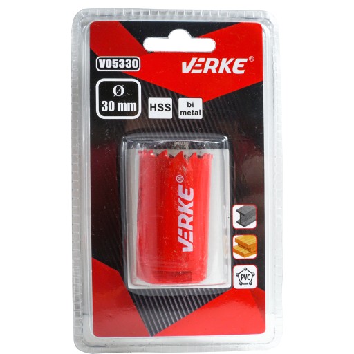 DIEROVÁ PILA BI-METAL FRÉZA FRÉZA VŔTAČKA NA DREVENÝ KOV 30mm BI-METAL