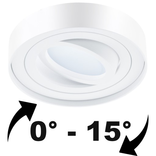 Halogénové stropné svietidlo pod omietku SPOT LED TUBE Pohyblivé okrúhle GU10