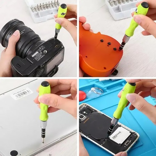 SADA PRESNÝCH SKRUTKOVAČOV SKRUTKOVAČKY SKRUTKOVAČKY S MAGNETOVÝMI BITMI 32 V 1