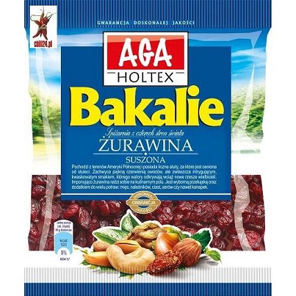 Aga Holtex Sušené brusnice 80g Sušené ovocie