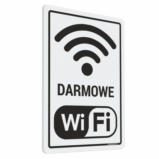 Nálepka: Bezplatné Wi-Fi 10x15