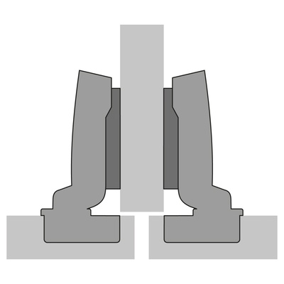 Dvojitý nábytkový pánt Hettich 118,3 x 67,5 mm + krížové vedenie