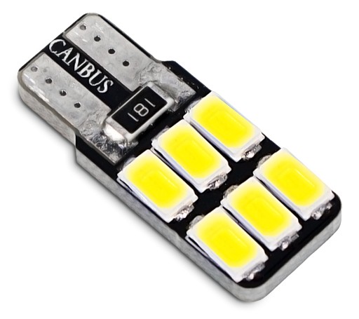 VÝKONNÁ ŽIAROVKA 6 LED W5W T10 PARKOVACIE ŽIAROVKY CANBUS B590