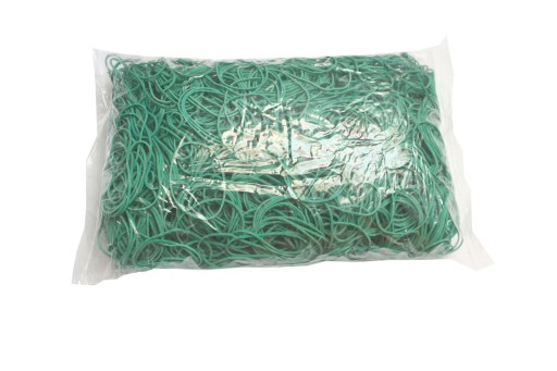 SILNÉ GUMY 50 mm x 1,5 mm ZELENÉ 1 KG