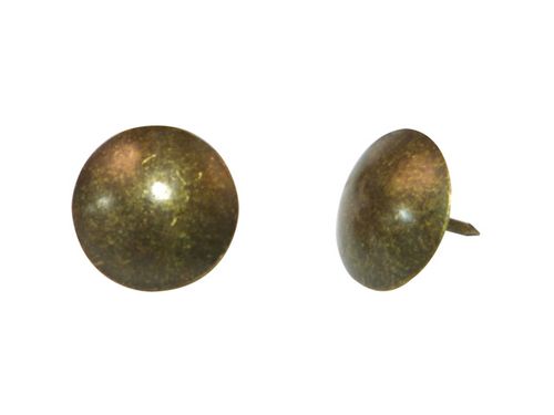 Ozdobný nábytkový čap Hammered Steel Gold ant 30mm