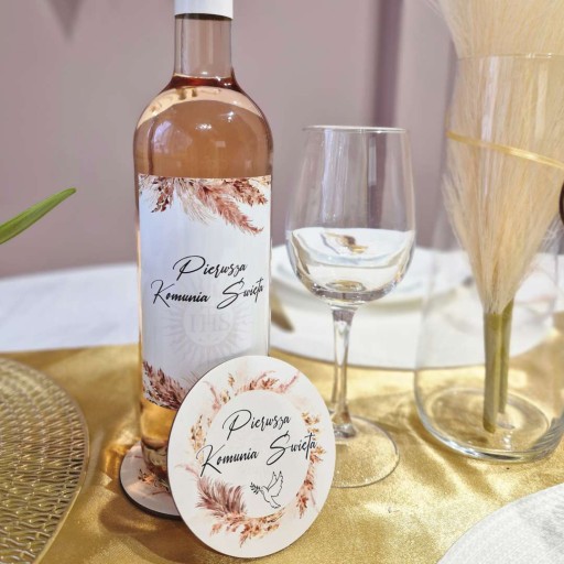 ŠTÍTKY na fľašu vody SVÄTÉ PRIJÍMANIE boho nálepky vlastné meno x3