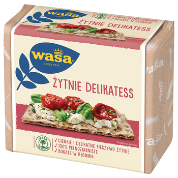 Wasa Delikatess ražný chrumkavý chlieb 210 g