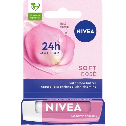 NIVEA LIP CARE SOFT ROSE hydratačný ružový lesk