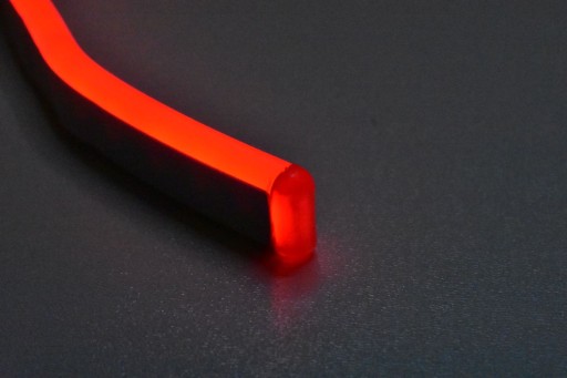 LED neónová oranžová 12V FLEX 6x12 mm IP67