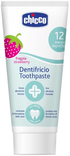 CHICCO STRAWBERRY ZUBNÁ PASTA BEZ FLUORIDU 1-5L