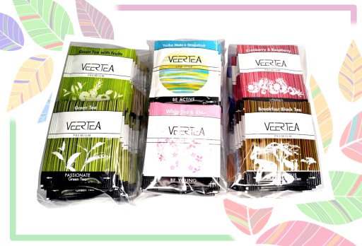 Sada čajových vrecúšok Veertea, čierna, ovocný MIX