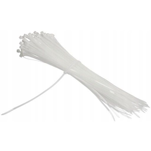 KLIPOVACIE VIAZAČKY 2,5x150mm BIELE 100ks MOTÍV, 090 660, TRYTKA