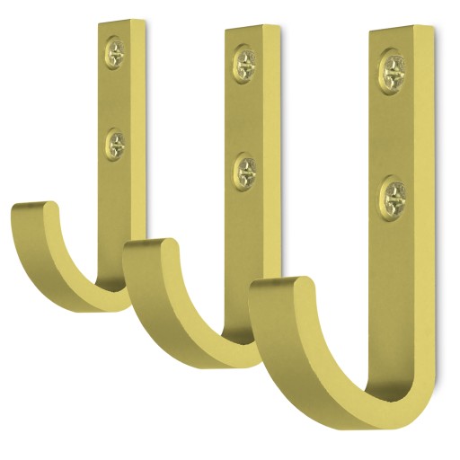 3x HÁČIK NA OBLEČENIE MATNÝ ZLATÝ VEŠIAK NA OBLEČENIE VEŠIAK NA NÁSTEN.