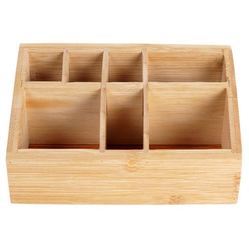 BAMBOO organizér box, zásobník na kozmetiku, doplnky, kozmetická taštička
