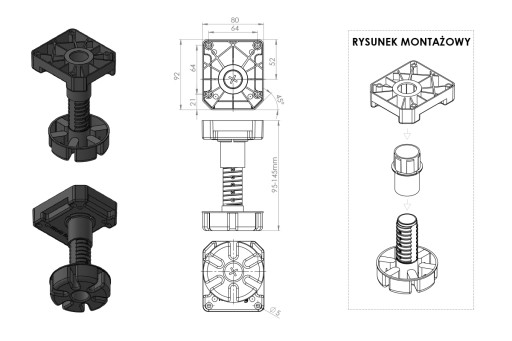 NOHA NOHA 95-145mm VIACLEGANKA MULTI NOHA 450kg