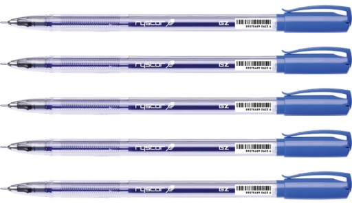 Modré gélové perá Rystor GZ-031 PACK