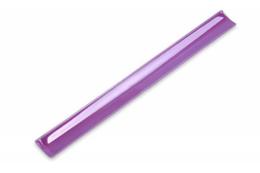 SAMOUPÍNACÍ REFLEXNÝ PÁS fialový 34 x 3 cm PREMIUM VELÚR