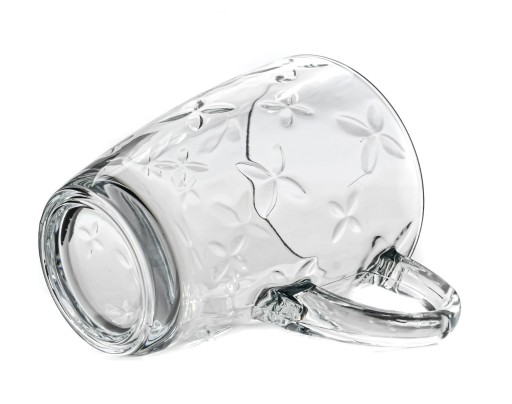 IRIS SKLENENÝ hrnček na kávu a čaj 300ml