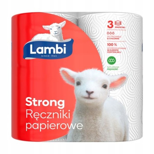 Papierová utierka Lambi Strong papierová kuchynská utierka rolka x 2 ks.
