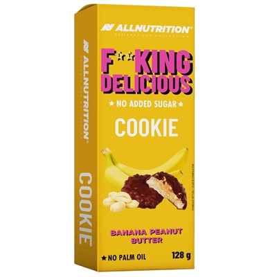 ALLNUTRITION FITKING COOKIE BANÁNOVÉ ARAŠIDOVÉ MASLO 128G FIT COOKIE BEZ CUKRU