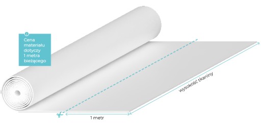 Biely látkový panel s tmavomodrými a striebornými pruhmi, šírka 60 cm na meter
