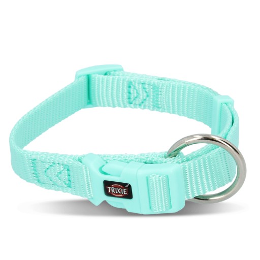 Prémiový obojok, pre psov, mint farba, S–M: 30–45 cm/15 mm