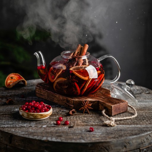 ČERVENÝ sypaný čaj JESENNÉ LISTY rooibos LISTY RUŽÍ JABLKO - 50 g
