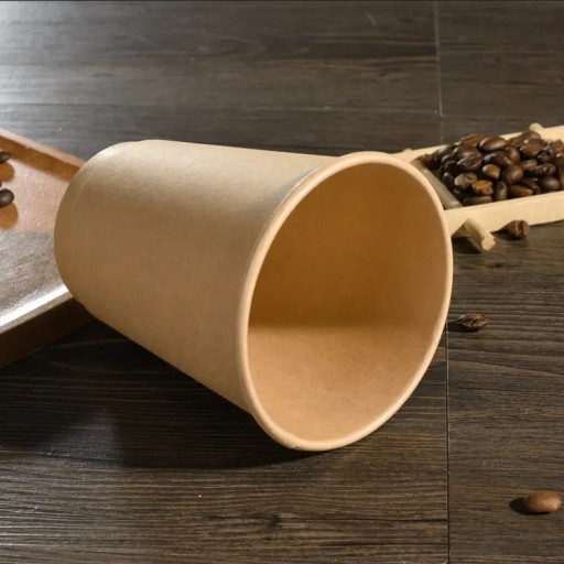 JEDNORÁZOVÉ PAPIEROVÉ ŠÁLKY NA KÁVU 250ml KRAFT HNEDÉ EKOLOGICKÉ