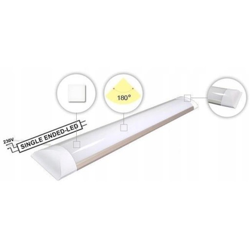 LED stropné svietidlo pre garážovú dielňu 18W 60cm 3000K 1800lm