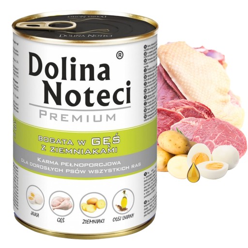 DOLINA NOTECI Prémiové krmivo pre psov Hus 400g
