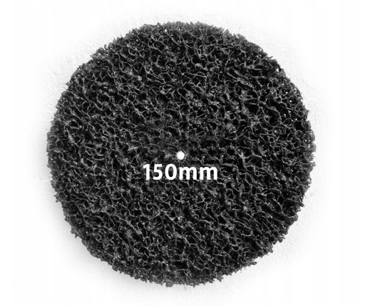 RLÍSENOVÝ DISK NA ODSTRAŇOVANIE HRDZE ČERNÝ VLAS 150mm