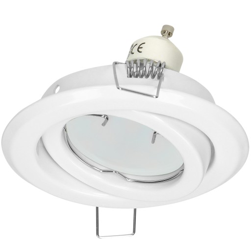 POHYBLIVÁ HALOGÉNOVÁ LAMPA + GU10 5W NEUTRÁLNA LED ŽIAROVKA 4000K + ZÁSUVKA