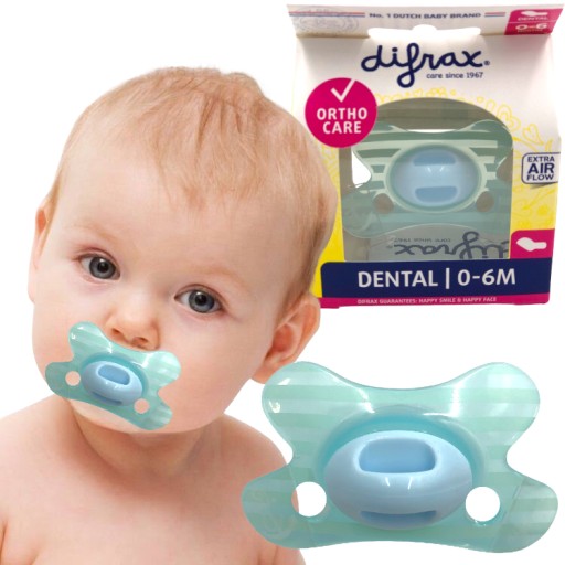 DIFRAX DENTAL cumlík 0-6M MODRÝ PRUHOVANÝ