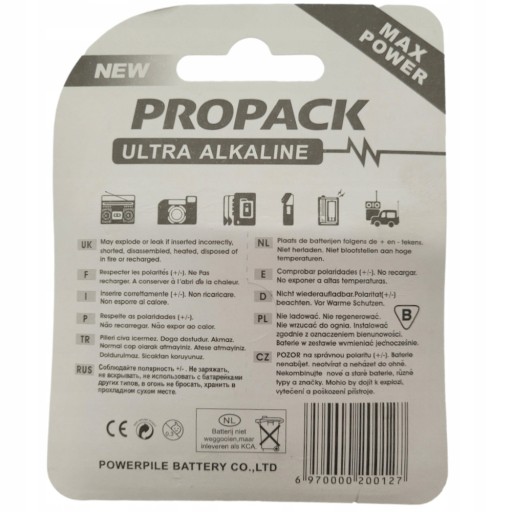PROPACK alkalické batérie 4 ks blister LR6 AA 1,5V