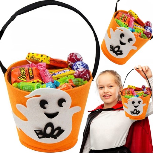 CANDY BUCKET HALLOWEENSKÉ SLADKOSTI ORANŽOVÉ