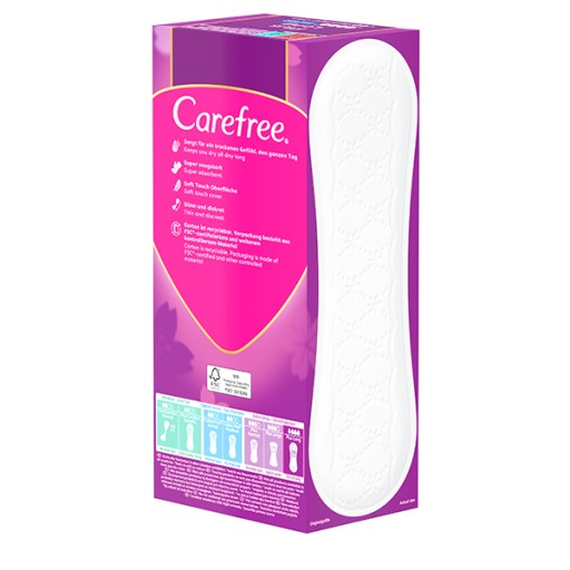 CAREFREE Plus Dlhé hygienické vložky 40 ks