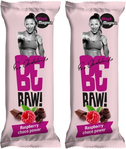 Buďte Raw! Malinová čokoládová tyčinka Power 40g x 2 kusy