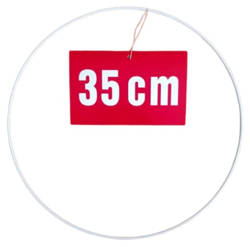 MACRAME obruč, BIELY KOVOVÝ RÁM ZÁKLADNA DREAMCATCHER NA ŠATY 35CM