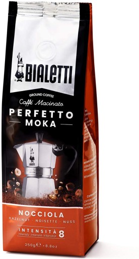 Káva Bialetti Perfetto Moka Nocciola 250 g, ochutená orieškami