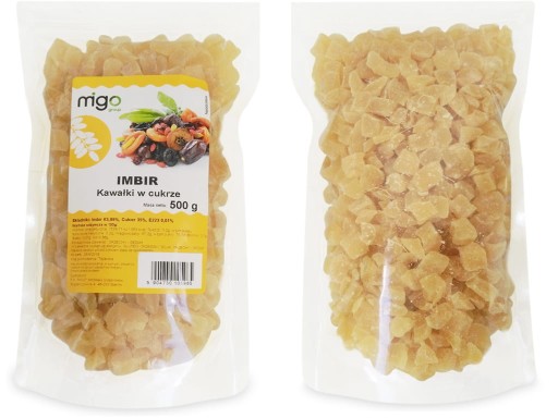 KANDIDOVANÝ zázvor v kockovom cukre 500g - MIGOgroup