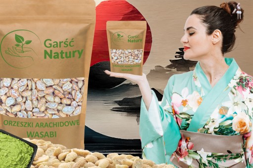 ARAŠIDY 0,5kg pražené arašidy S PIKÁTNYM WASABI