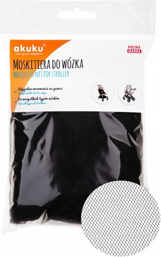 AKUKU UNIVERZÁLNA SIEŤKA NA KOMÁRIU DO KOČÍKU S GUMA