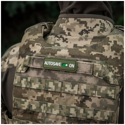Nášivka Autosave PVC Olive M-Tac emblém