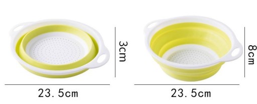 Skladací silikónový cedník AA092