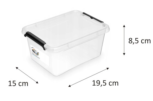 BOX PLASTOVÝ NÁDOB S VEKOM ORPLAST Simple 1,6 l