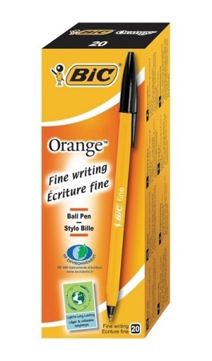 BIC ORANŽOVÉ GULIČKOVÉ PERO čierne