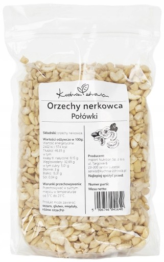 Polovičky kešu orechov ZDRAVOTNÁ KUCHYŇA 200g